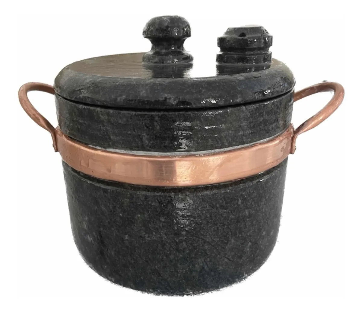 Panela de Pressão Artesanal CÉU DE MINAS – Pedra-Sabão Natural 4 Litros