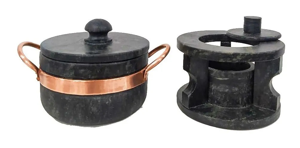 Kit Fondue Céu de Minas – Chapa 32cm + Panelas 500ml e 800ml + 6 Cumbucas + 6 Garfinhos