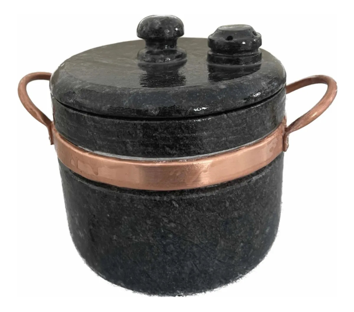 Panela de Pressão Artesanal CÉU DE MINAS – Pedra-Sabão Natural 4 Litros