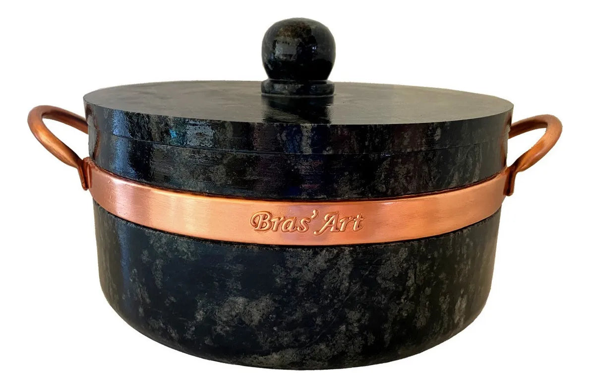 Kit Fondue Céu de Minas – Chapa 32cm + Panelas 500ml e 800ml + 6 Cumbucas + 6 Garfinhos