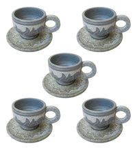 Kit 5 Xícara Artesanal Entalhada à Mão CÉU DE MINAS – Pedra-Sabão Natural