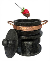 KIT Fondue Artesanal CÉU DE MINAS – Pedra-Sabão Natural 500 ml